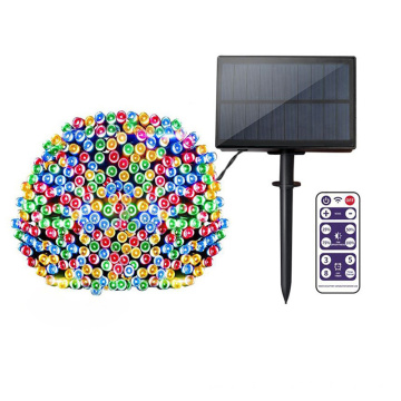 String LED solar ao ar livre